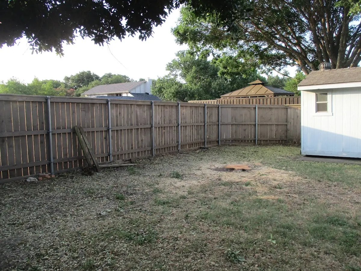 Cleared yard after professional tree removal in Weatogue